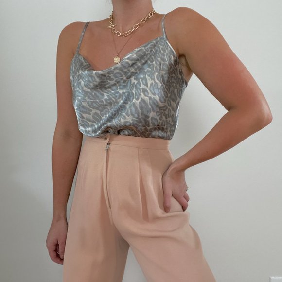 Y2K Victoria's Secret Sage Cheetah Print Cami - Picture 5 of 8